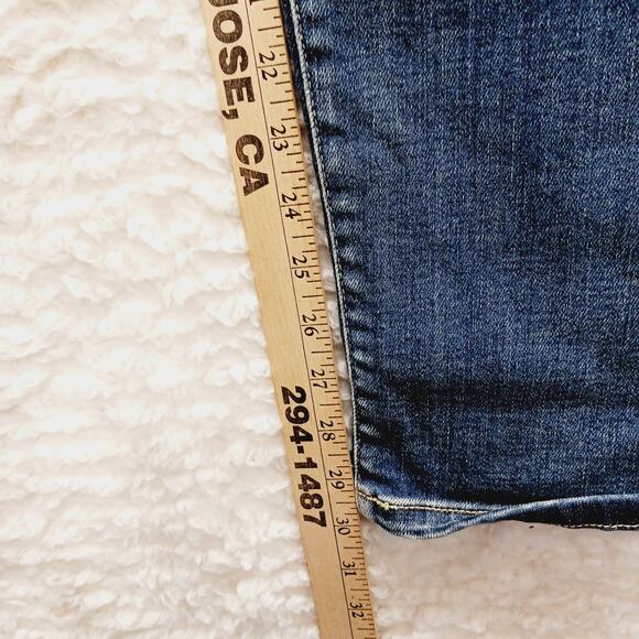 Jeans Judy Blue Boyfriend Distressed Mid Rise Medium Wash Boho Grunge Size 7/28 - Picture 10 of 16